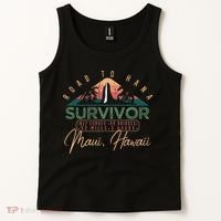 Road To Hana Survivor Curvy Palm Maui Hawaii Lover Tank Top thumb 2