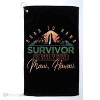 Road To Hana Survivor Curvy Palm Maui Hawaii Lover Golf Towel thumb 0