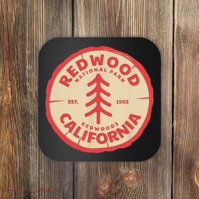 Redwood Trees In The National Forest TShirt Coaster
