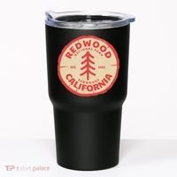 Redwood Trees In The National Forest TShirt Tumbler thumb 0
