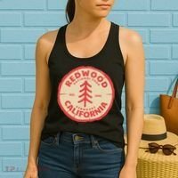 Redwood Trees In The National Forest TShirt Women's Tank Top thumb 2