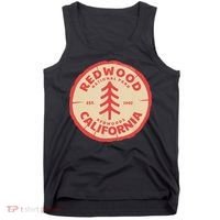 Redwood Trees In The National Forest TShirt Tank Top thumb 0