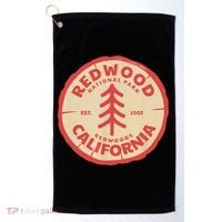 Redwood Trees In The National Forest TShirt Golf Towel thumb 0