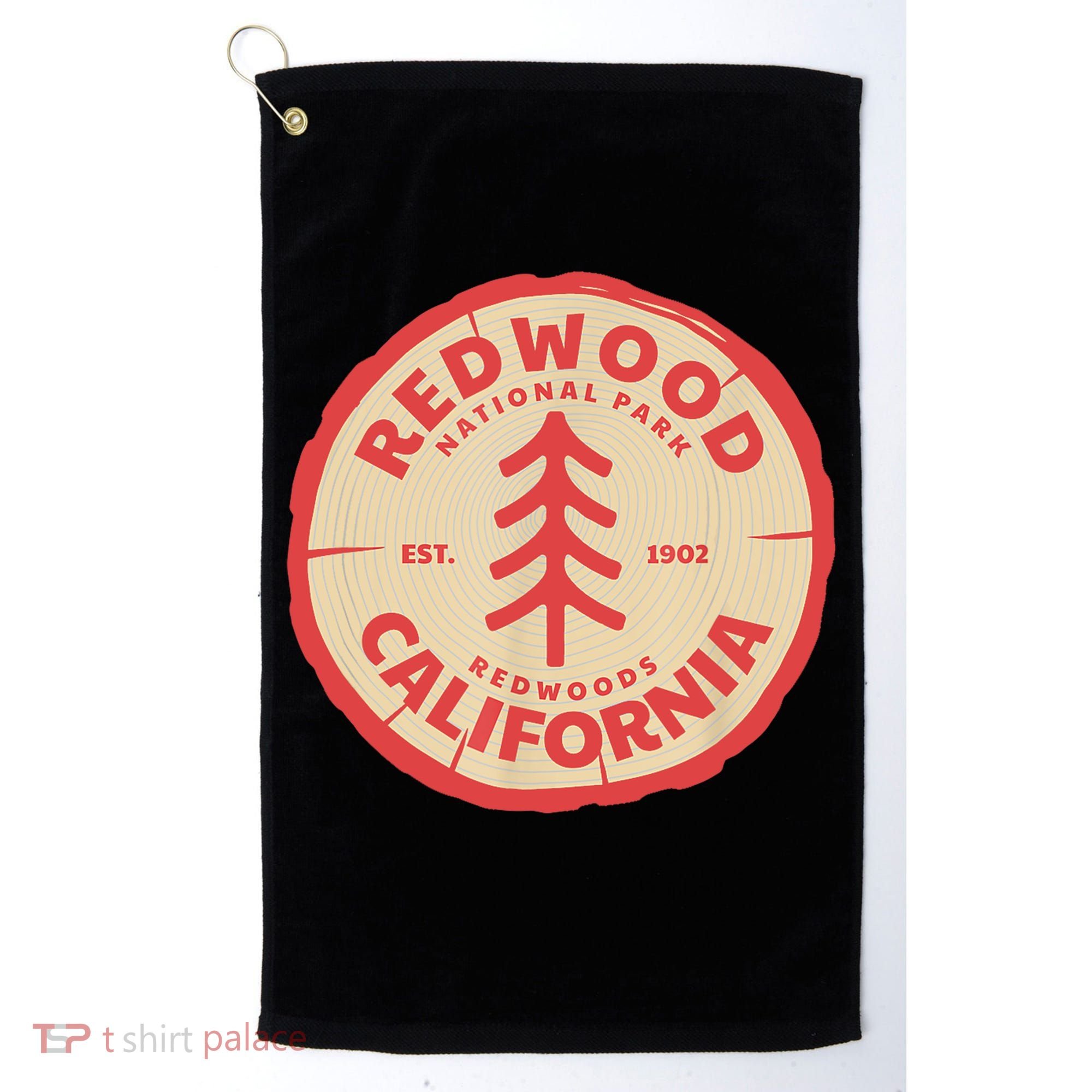 Redwood Trees In The National Forest TShirt Golf Towel