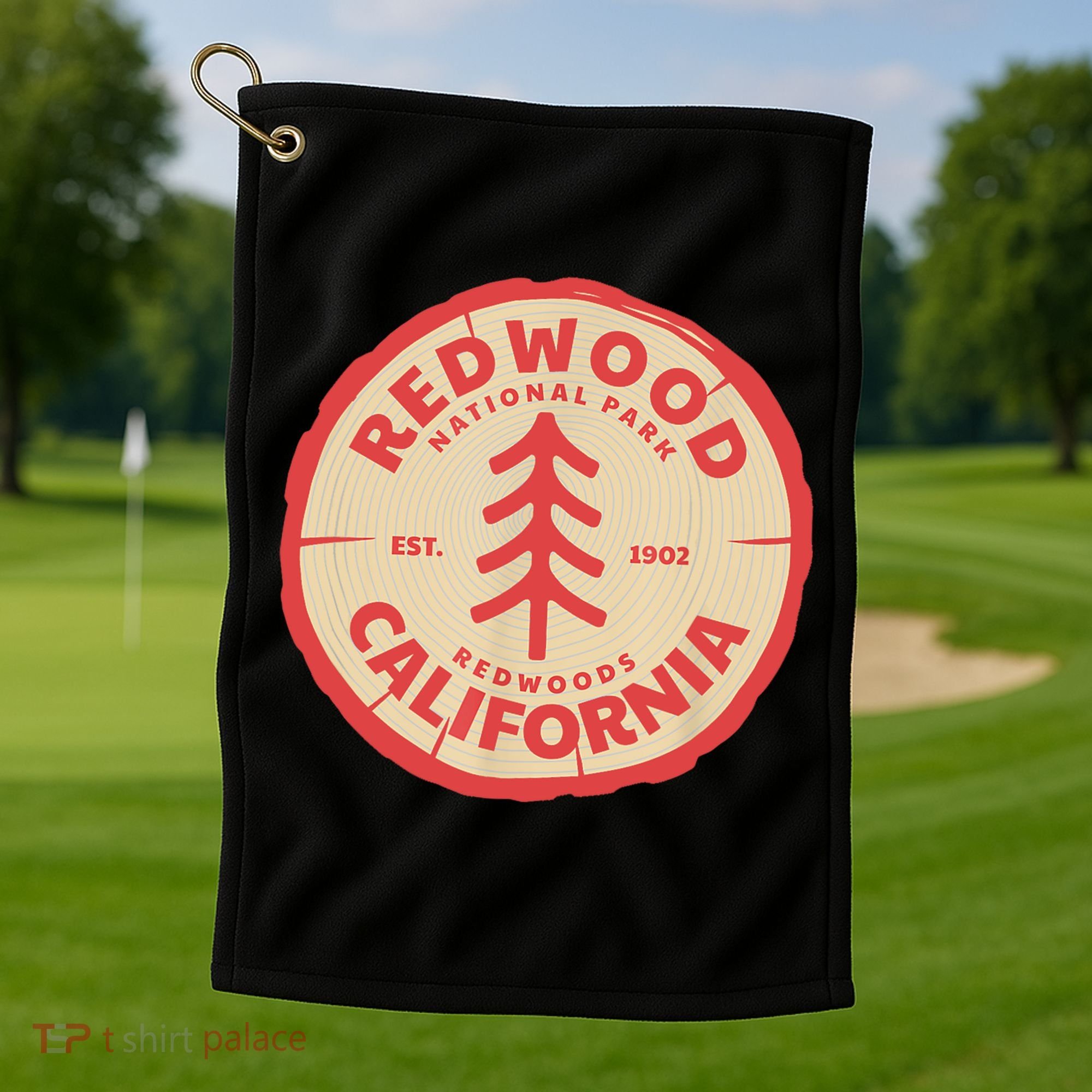 Redwood Trees In The National Forest TShirt Golf Towel