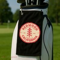 Redwood Trees In The National Forest TShirt Golf Towel thumb 2