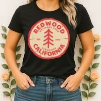 Redwood Trees In The National Forest TShirt Women's T-Shirt thumb 2