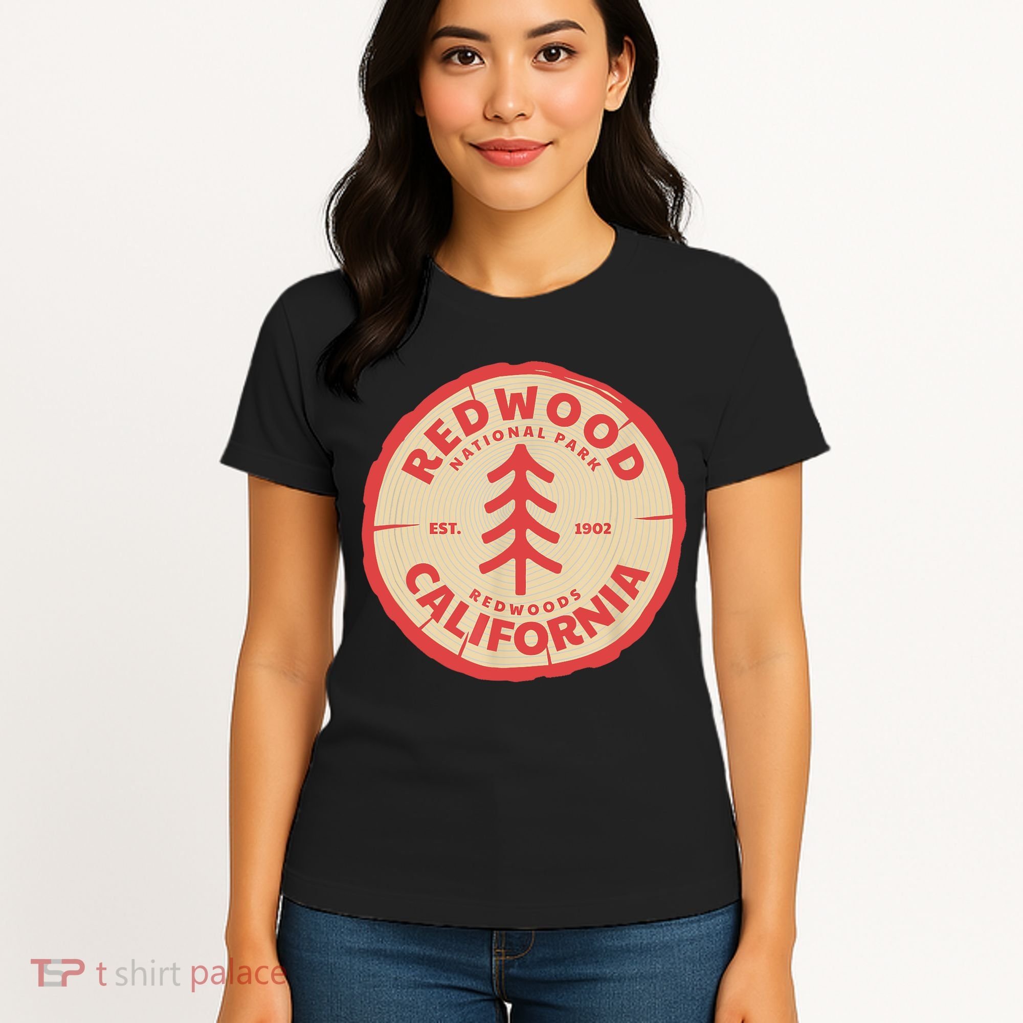 Redwood Trees In The National Forest TShirt Women's T-Shirt