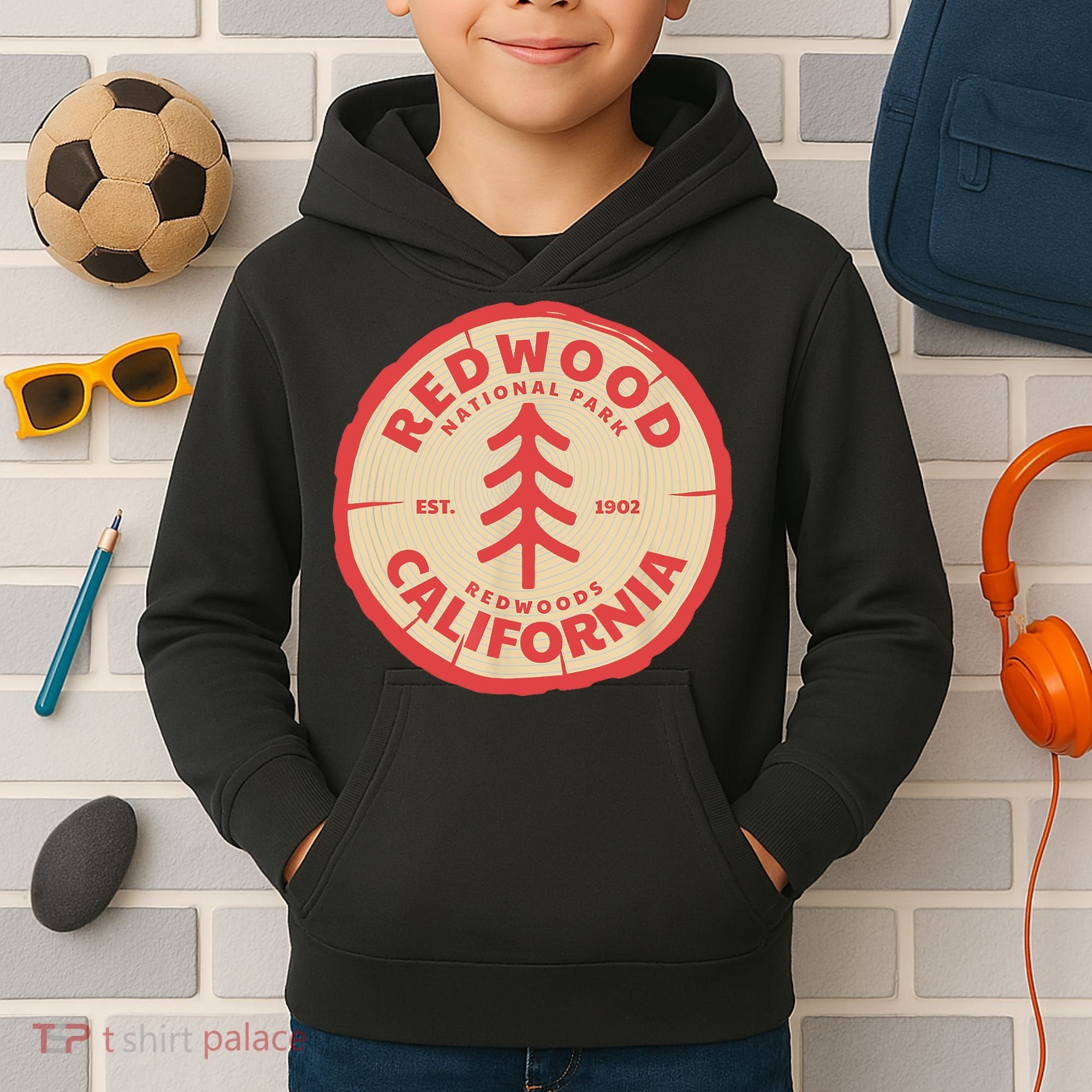 Redwood Trees In The National Forest TShirt Kids Hoodie