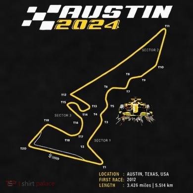 Race Track In Austin Formula Racing Circuits Sport Ladies PosiCharge Tri-Blend Wicking Tank