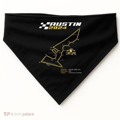 Race Track In Austin Formula Racing Circuits Sport USA-Made Doggie Bandana