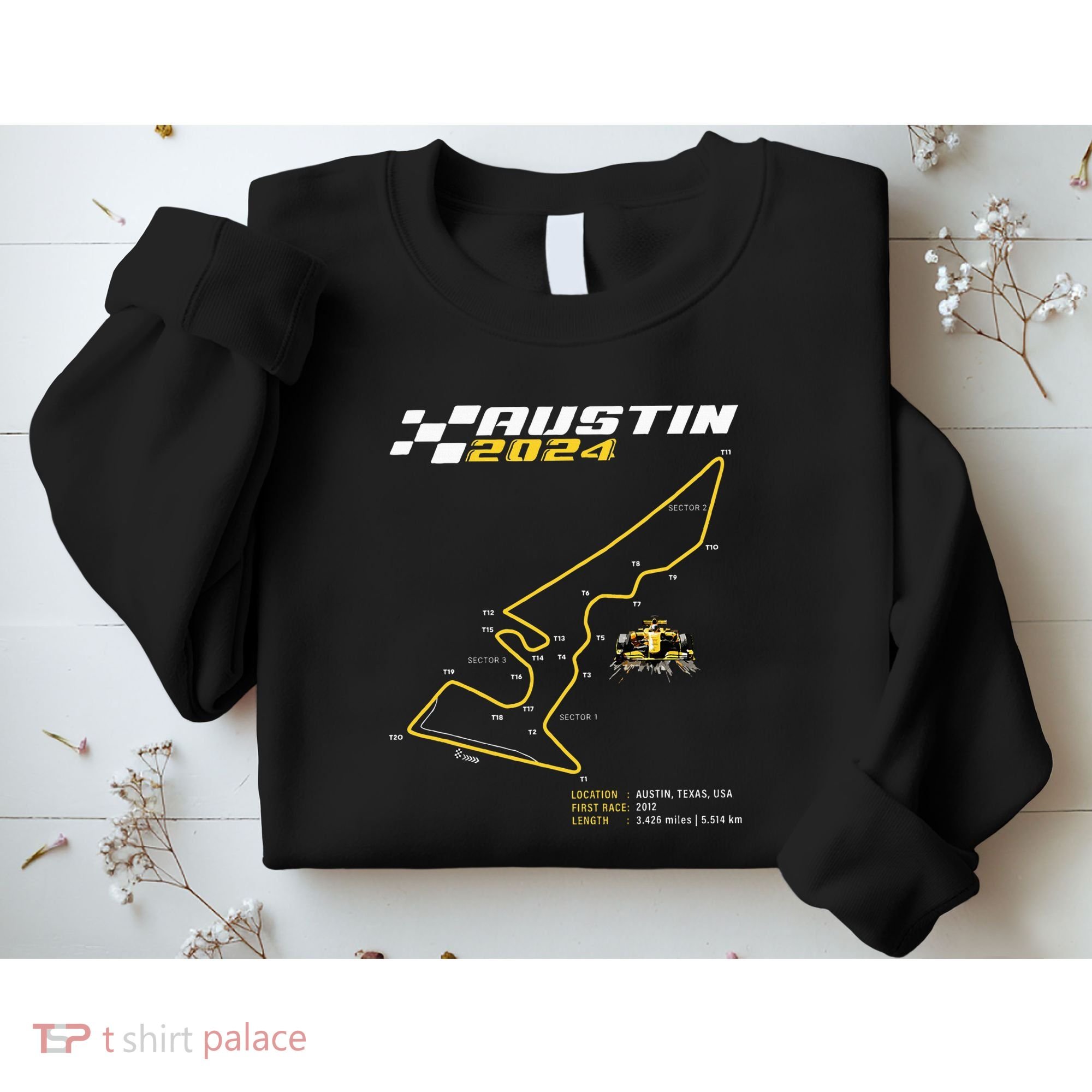 Race Track In Austin Formula Racing Circuits Sport Sweatshirt