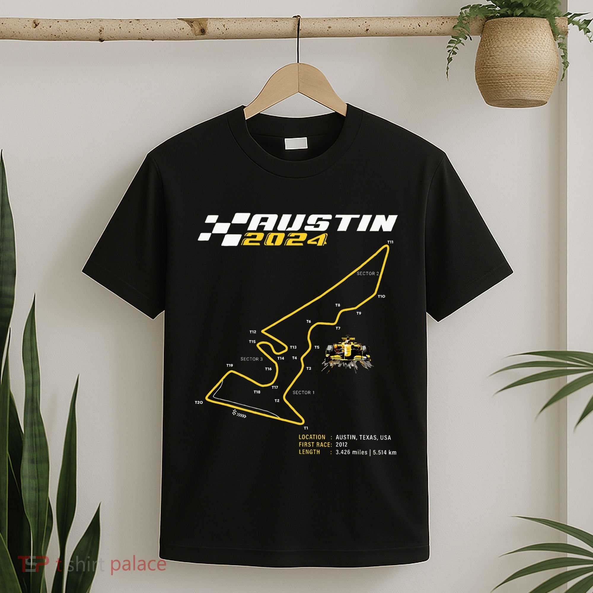Race Track In Austin Formula Racing Circuits Sport T-Shirt