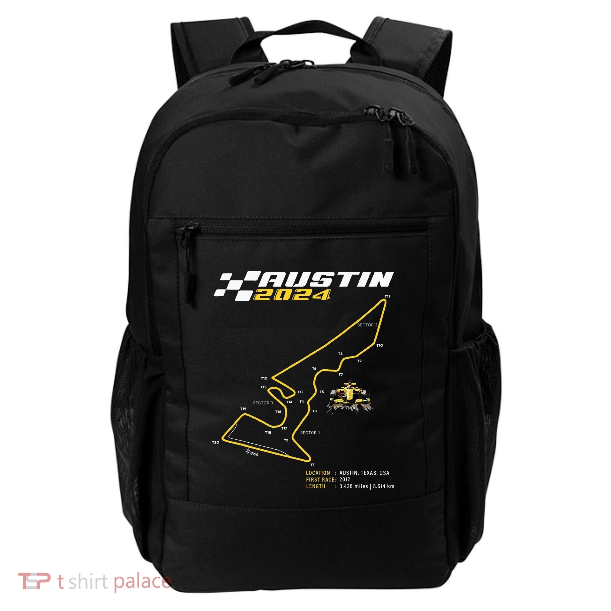 Race Track In Austin Formula Racing Circuits Sport Backpack