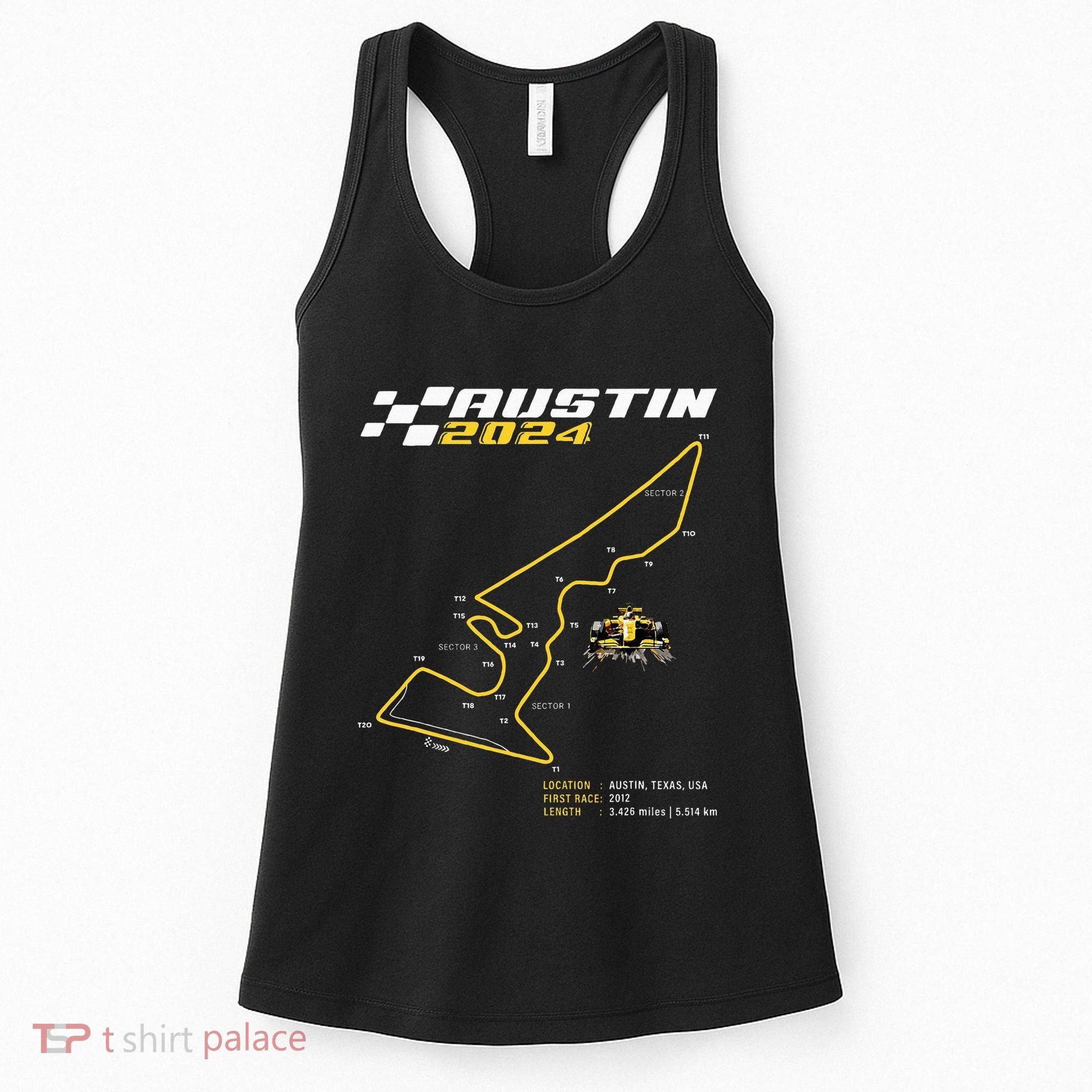 Race Track In Austin Formula Racing Circuits Sport Women's Tank Top