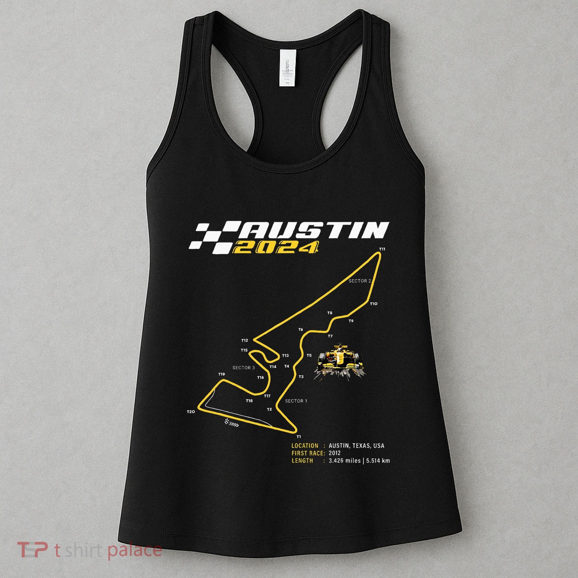 Race Track In Austin Formula Racing Circuits Sport Women's Tank Top
