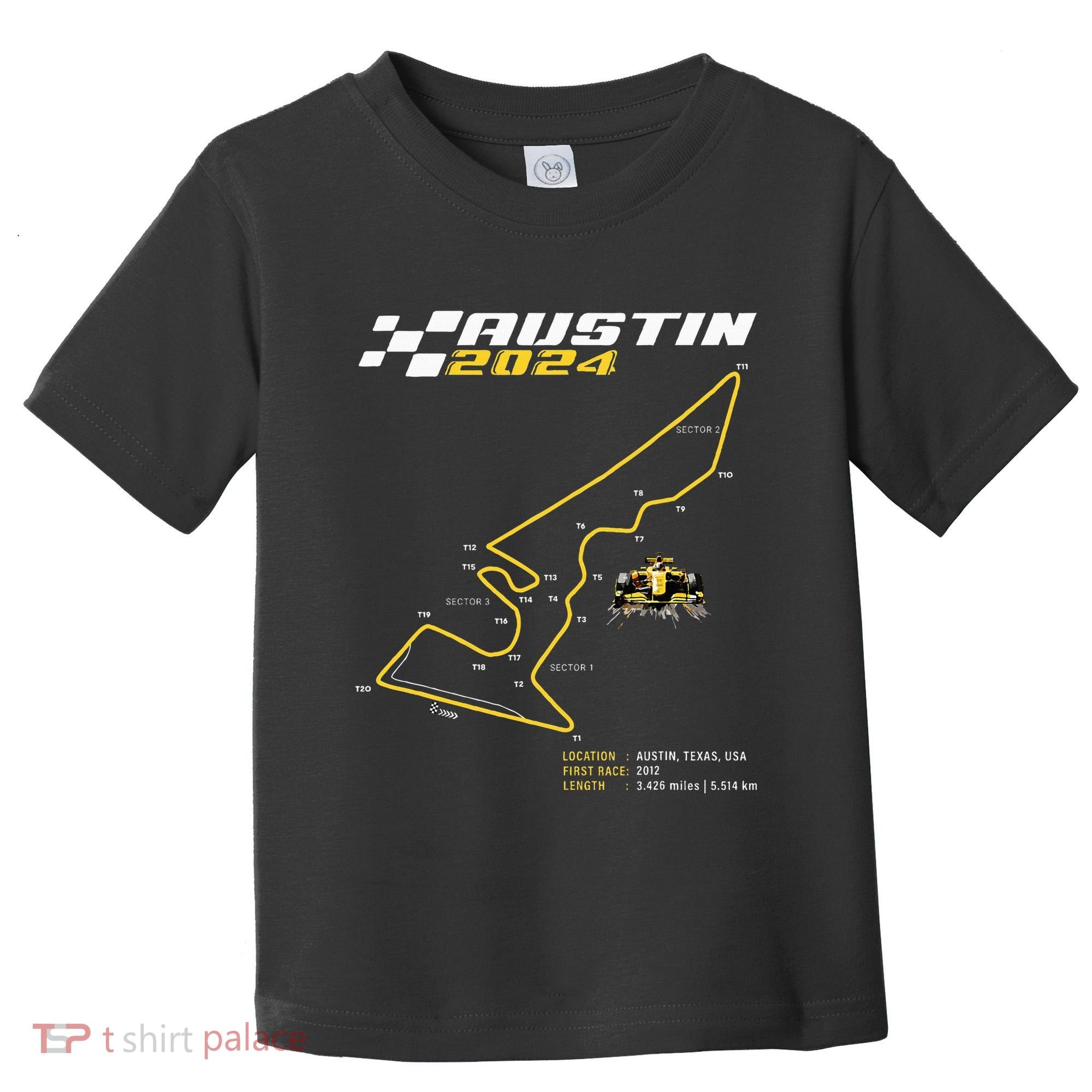 Race Track In Austin Formula Racing Circuits Sport Toddler T-Shirt