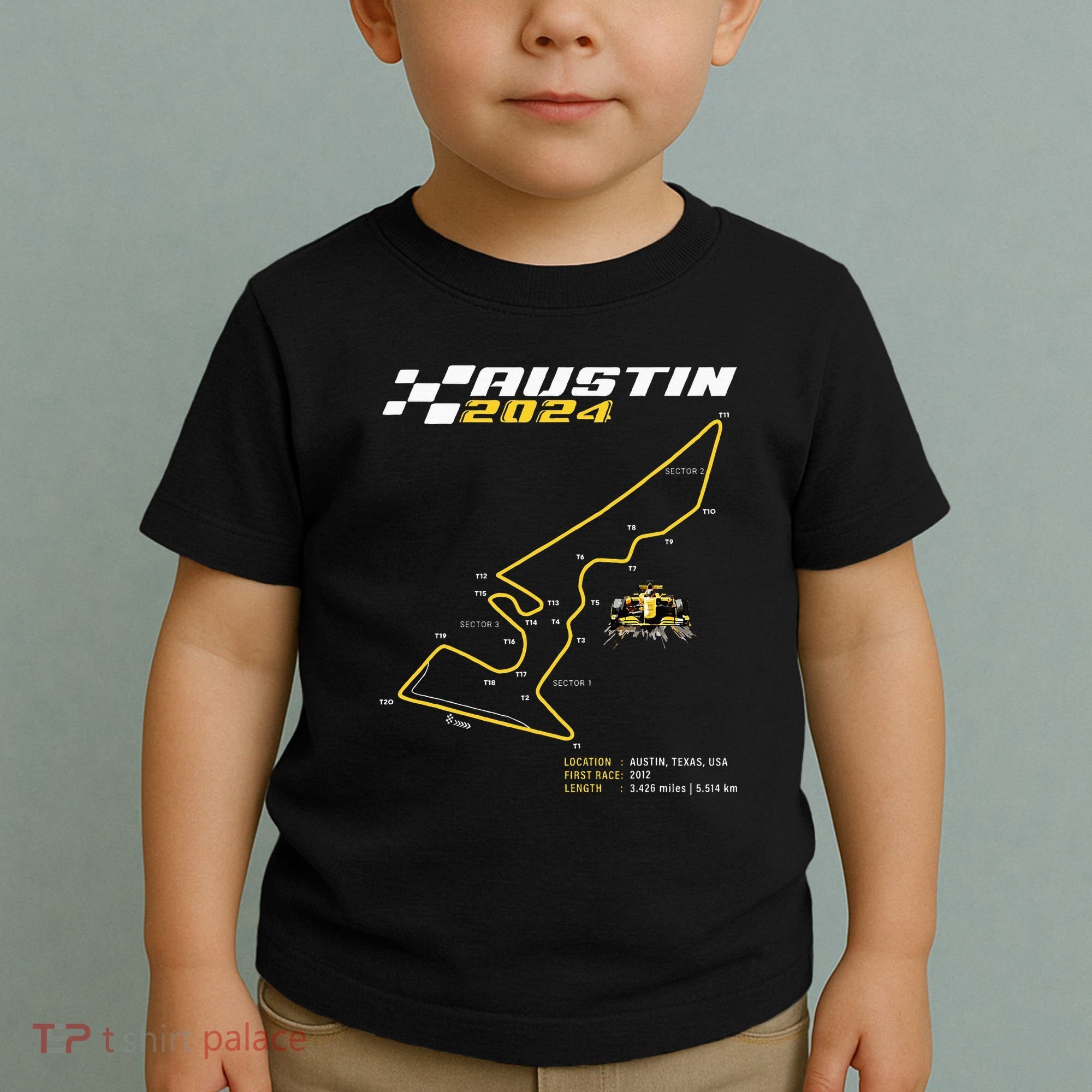Race Track In Austin Formula Racing Circuits Sport Toddler T-Shirt