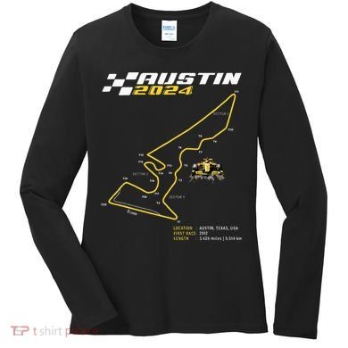 Race Track In Austin Formula Racing Circuits Sport Women's Long Sleeve Shirt