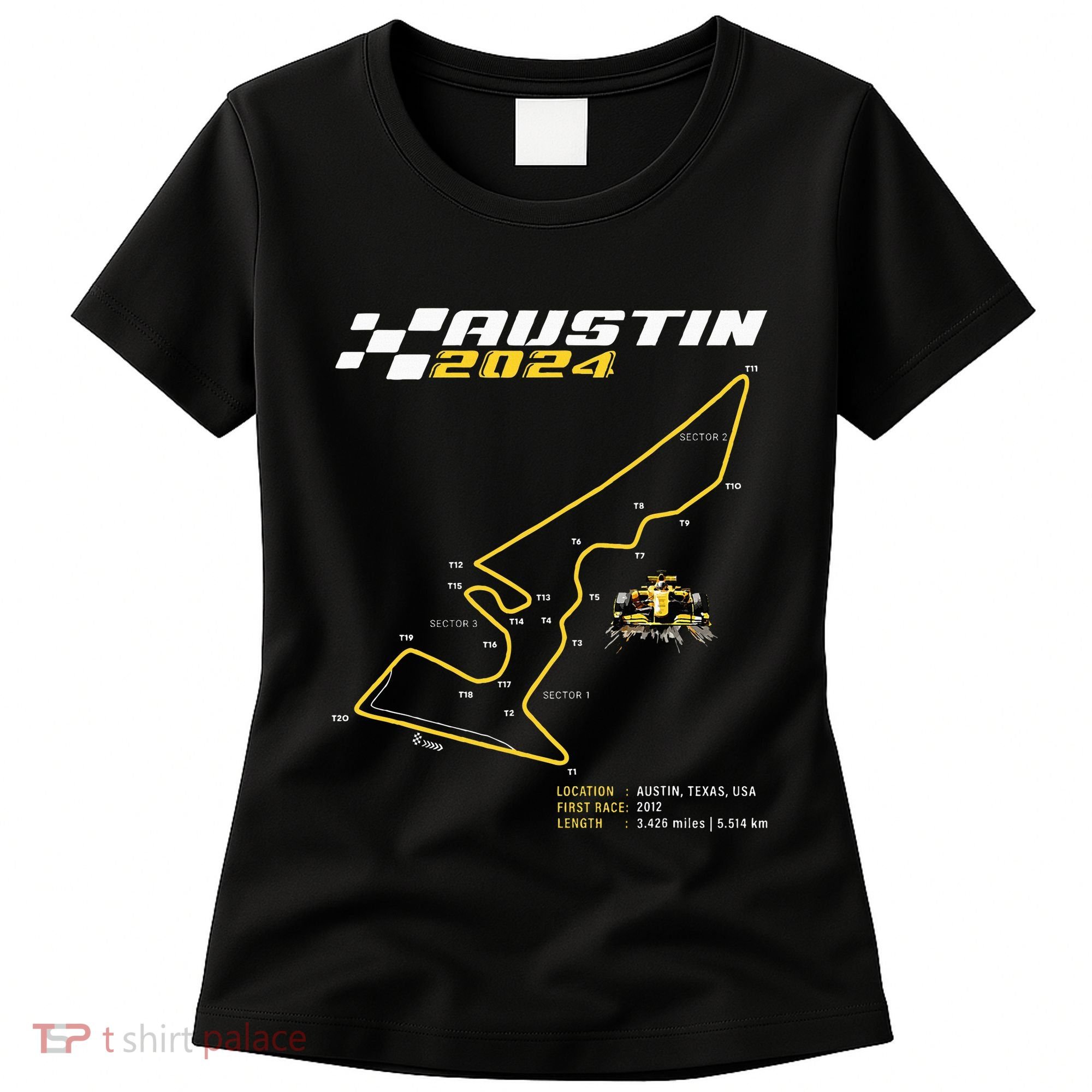 Race Track In Austin Formula Racing Circuits Sport Women's T-Shirt