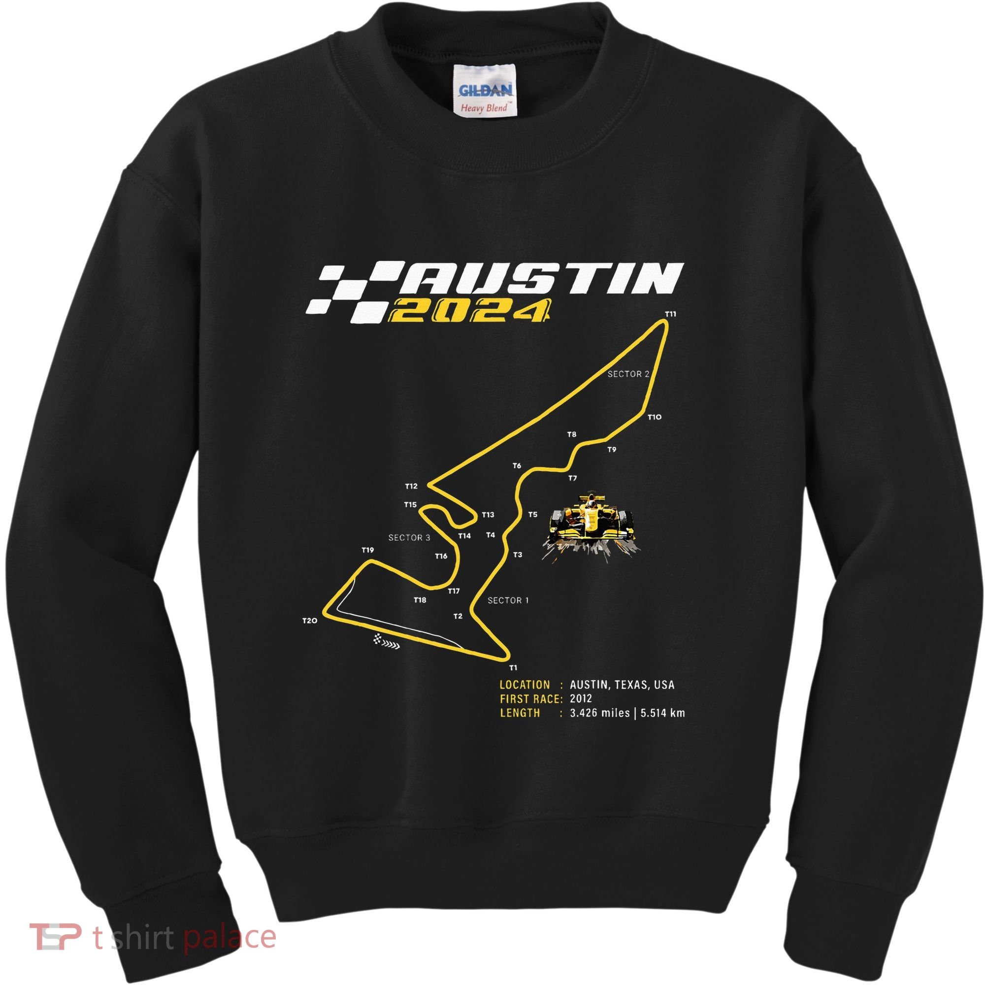 Race Track In Austin Formula Racing Circuits Sport Kids Sweatshirt