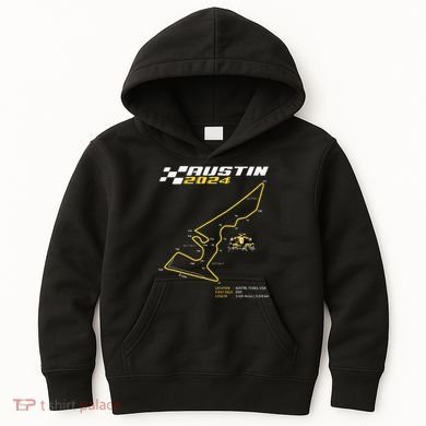 Race Track In Austin Formula Racing Circuits Sport Kids Hoodie