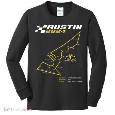 Race Track In Austin Formula Racing Circuits Sport Kids Long Sleeve Shirt