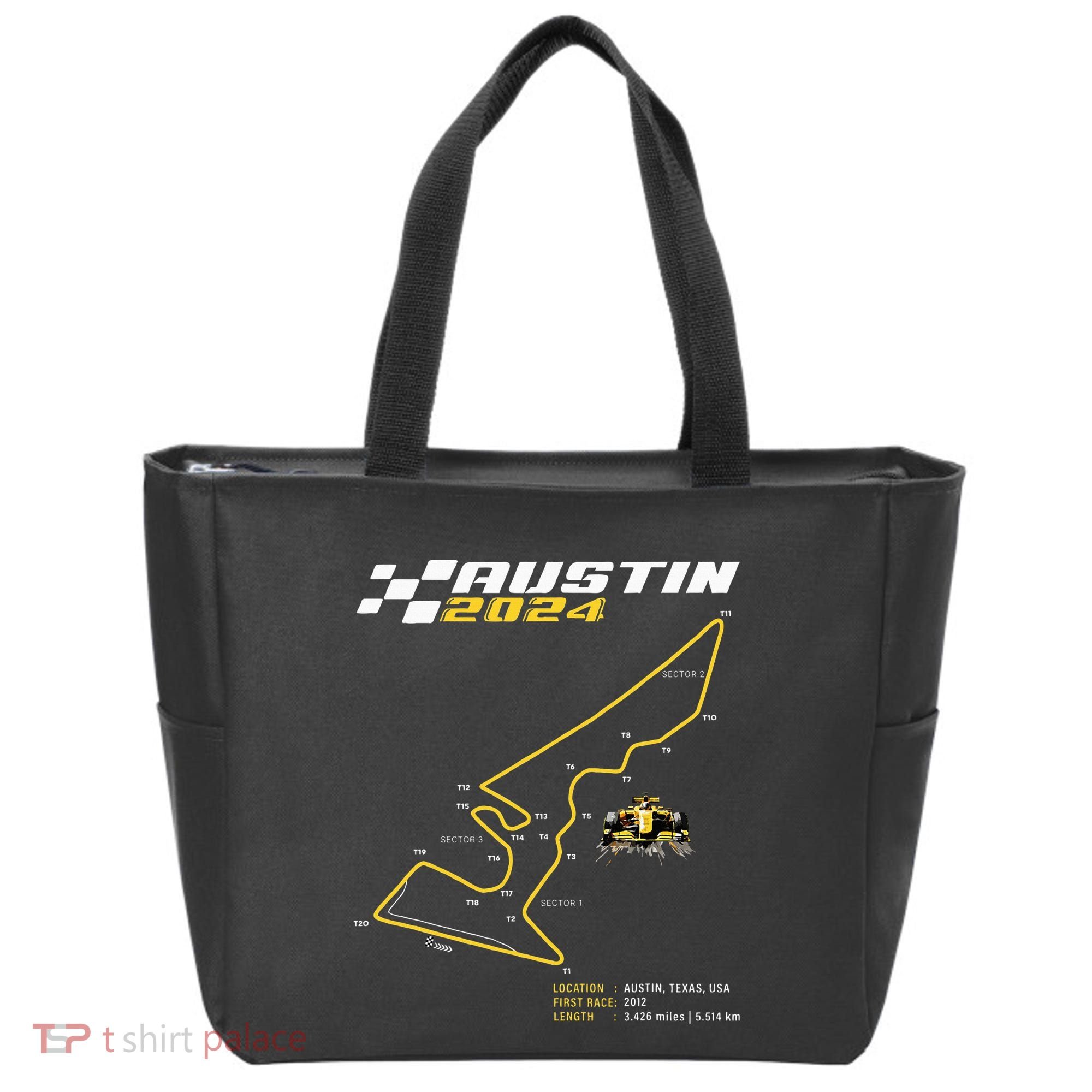 Race Track In Austin Formula Racing Circuits Sport Tote Bag