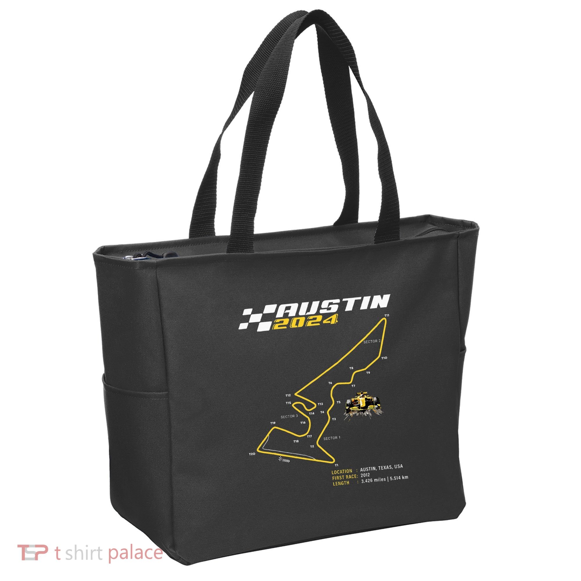 Race Track In Austin Formula Racing Circuits Sport Tote Bag