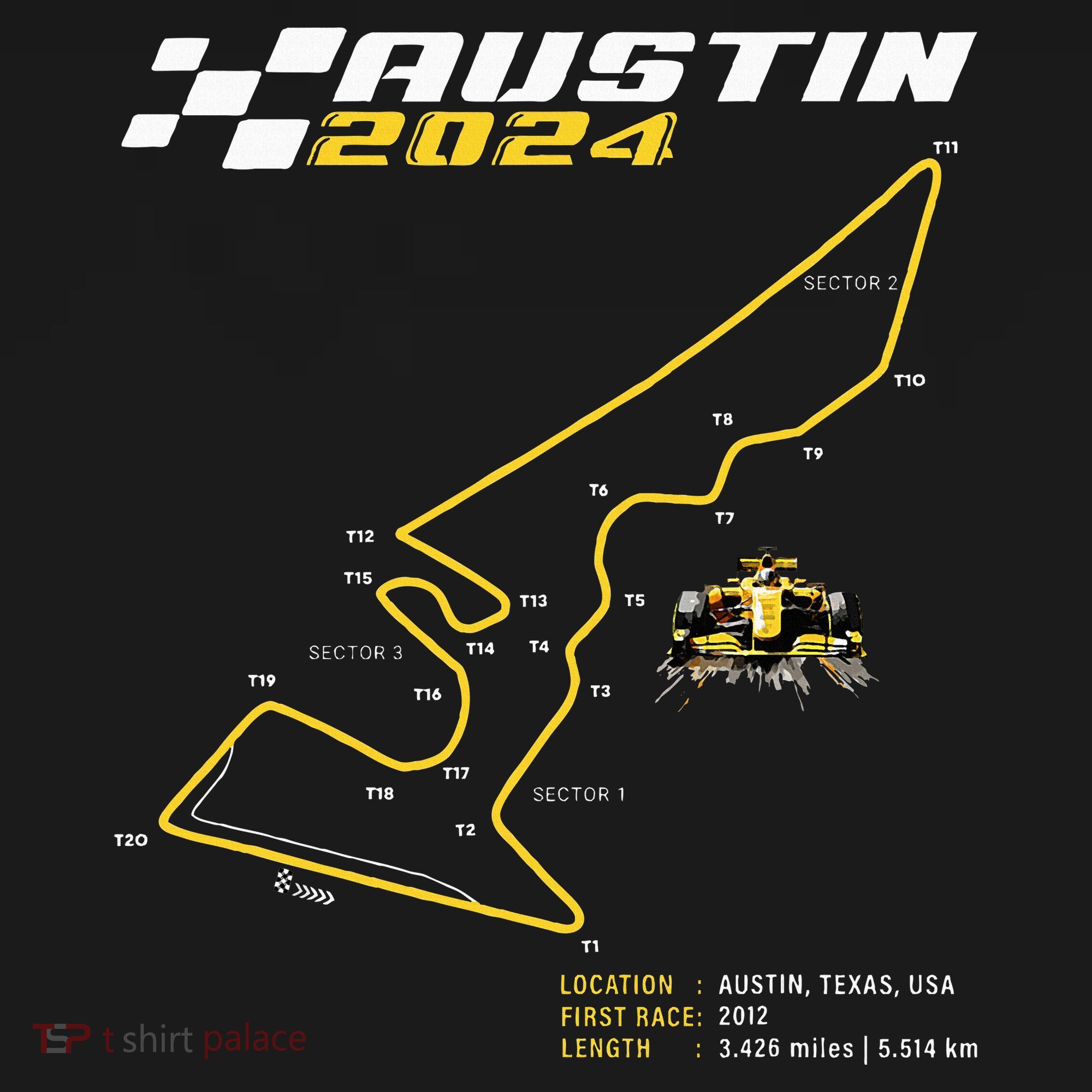 Race Track In Austin Formula Racing Circuits Sport Tote Bag