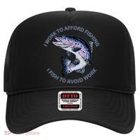 Rainbow Trout I Work To Afford Fishing I Fish To Avoid Work Hat thumb 0