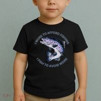 Rainbow Trout I Work To Afford Fishing I Fish To Avoid Work Toddler T-Shirt thumb 2