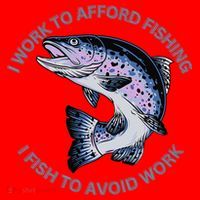 Rainbow Trout I Work To Afford Fishing I Fish To Avoid Work Santa Hat thumb 1