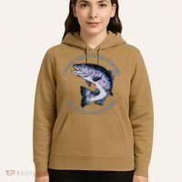 Rainbow Trout I Work To Afford Fishing I Fish To Avoid Work Hoodie thumb 5