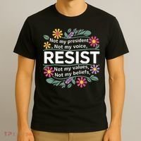 RESIST THIS IS NOT NORMAL ANTI TRUMP  T-Shirt thumb 3