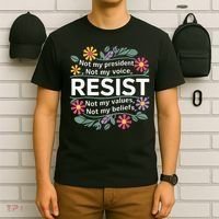 RESIST THIS IS NOT NORMAL ANTI TRUMP  T-Shirt thumb 6