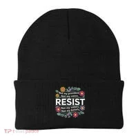 RESIST THIS IS NOT NORMAL ANTI TRUMP  Beanie thumb 0