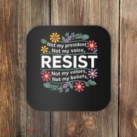 RESIST THIS IS NOT NORMAL ANTI TRUMP  Coaster thumb 0