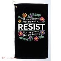 RESIST THIS IS NOT NORMAL ANTI TRUMP  Golf Towel thumb 0