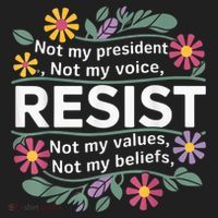 RESIST THIS IS NOT NORMAL ANTI TRUMP  Golf Towel thumb 3