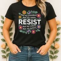 RESIST THIS IS NOT NORMAL ANTI TRUMP  Women's T-Shirt thumb 2