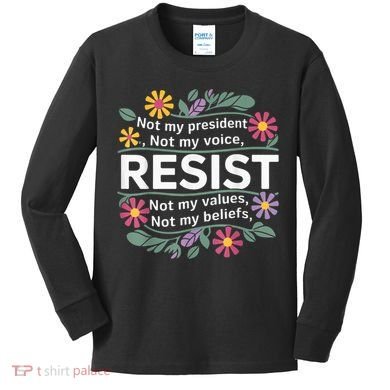 RESIST THIS IS NOT NORMAL ANTI TRUMP  Kids Long Sleeve Shirt