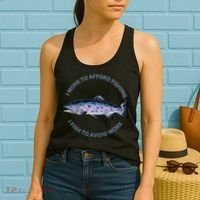Rainbow Trout I Work To Afford Fishing I Fish To Avoid Work Women's Tank Top thumb 2