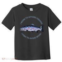 Rainbow Trout I Work To Afford Fishing I Fish To Avoid Work Toddler T-Shirt thumb 0