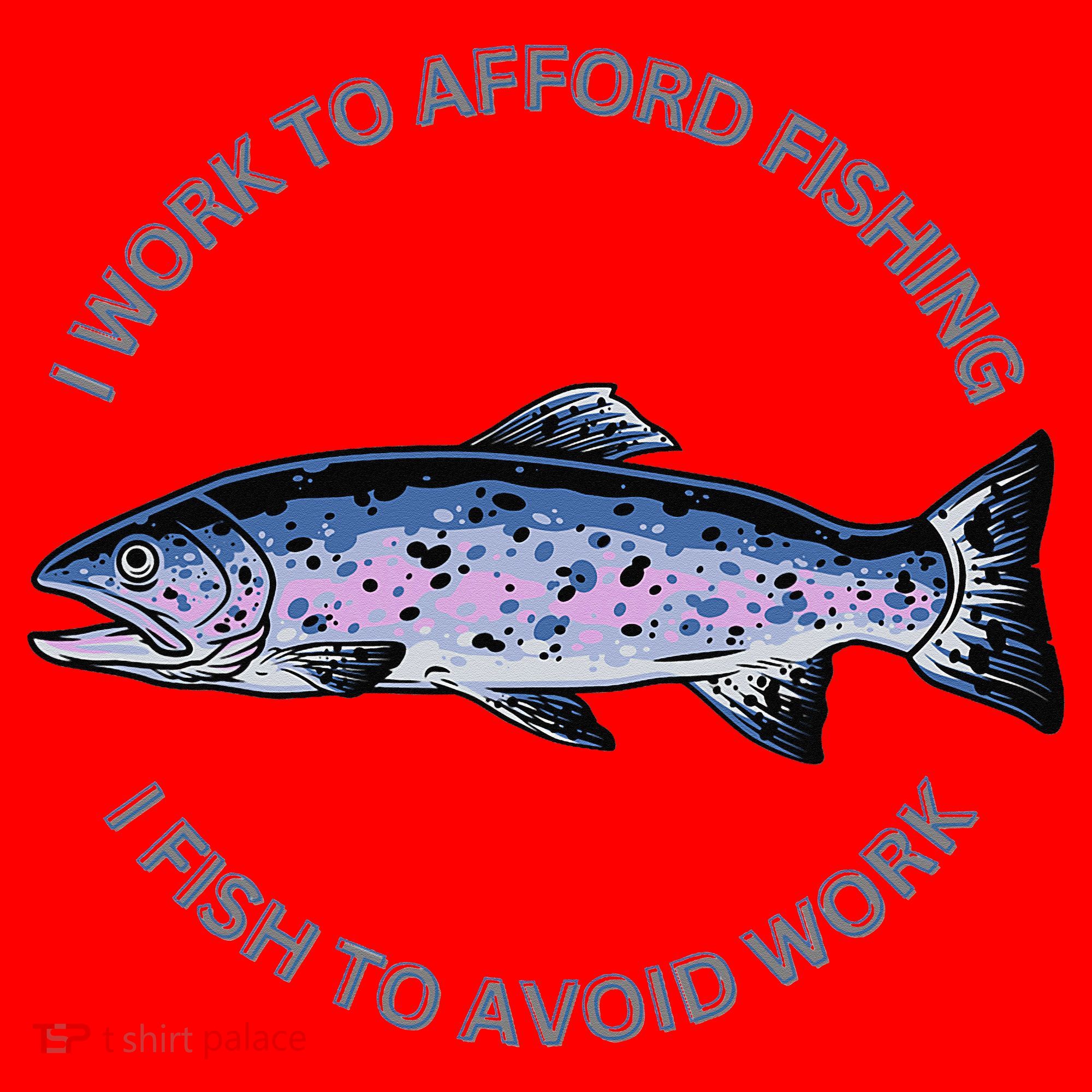 Rainbow Trout I Work To Afford Fishing I Fish To Avoid Work Santa Hat