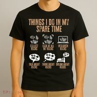 Rockhound Things I Do In My Spare Time Rock Collecting T-Shirt thumb 3