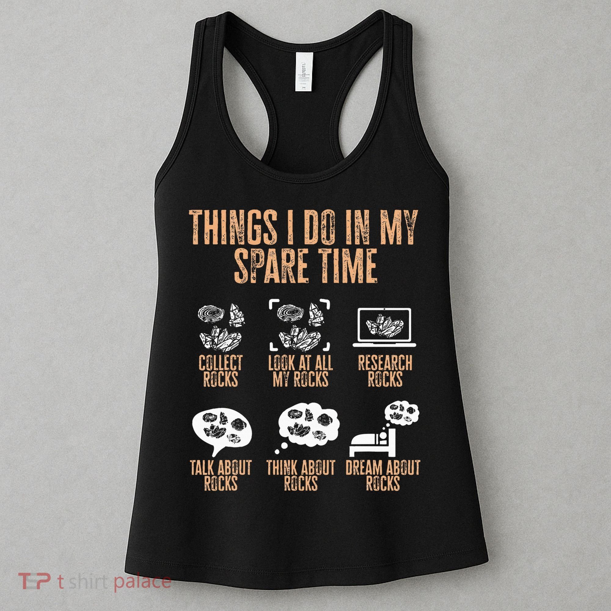 Rockhound Things I Do In My Spare Time Rock Collecting Women's Tank Top