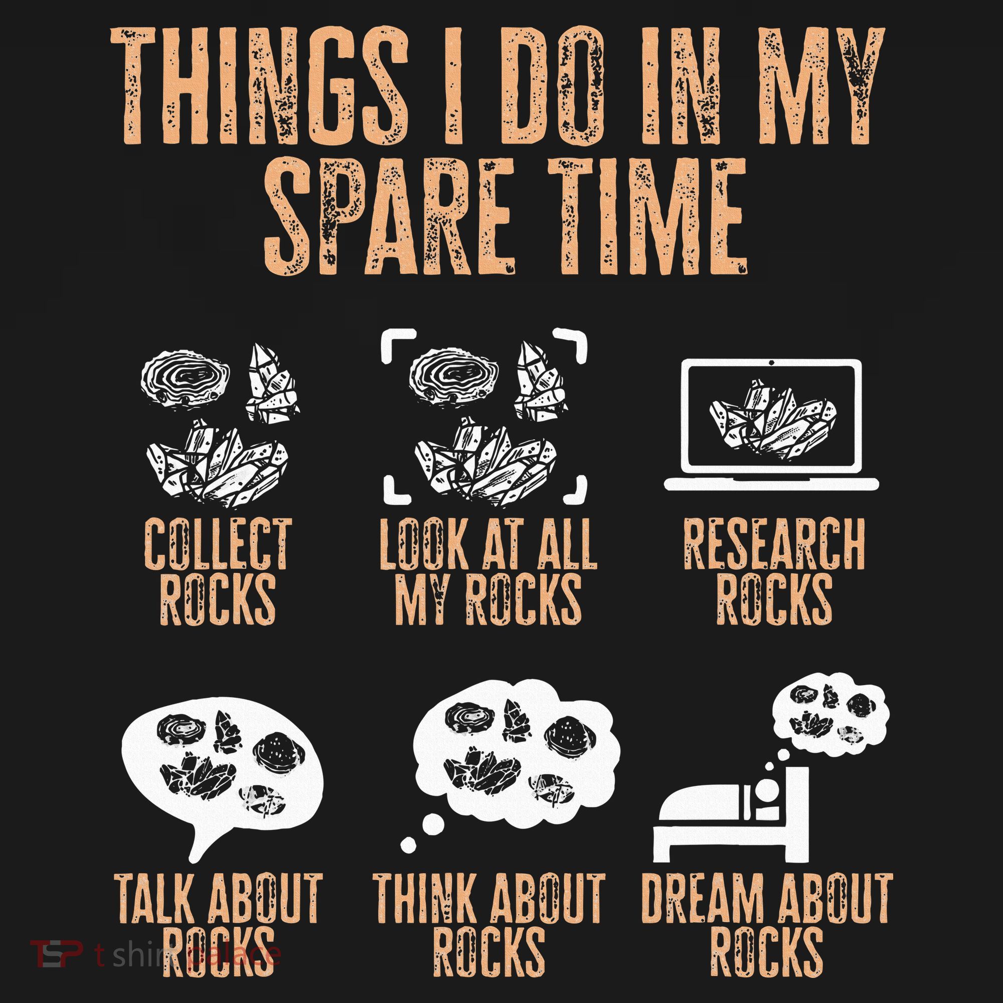 Rockhound Things I Do In My Spare Time Rock Collecting Toddler T-Shirt