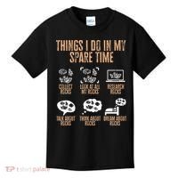 Rockhound Things I Do In My Spare Time Rock Collecting Kids T-Shirt thumb 0