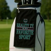 Reality Tv Is My Favorite Sport Apparel Golf Towel thumb 2